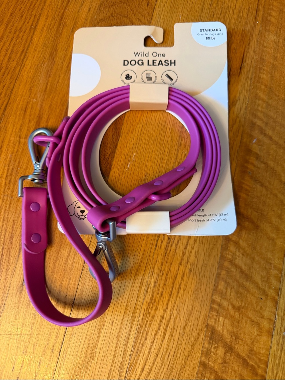 Wild One Orchid Waterproof Dog Leash NWT